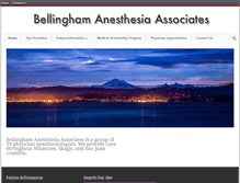 Tablet Screenshot of bellinghamanesthesia.com